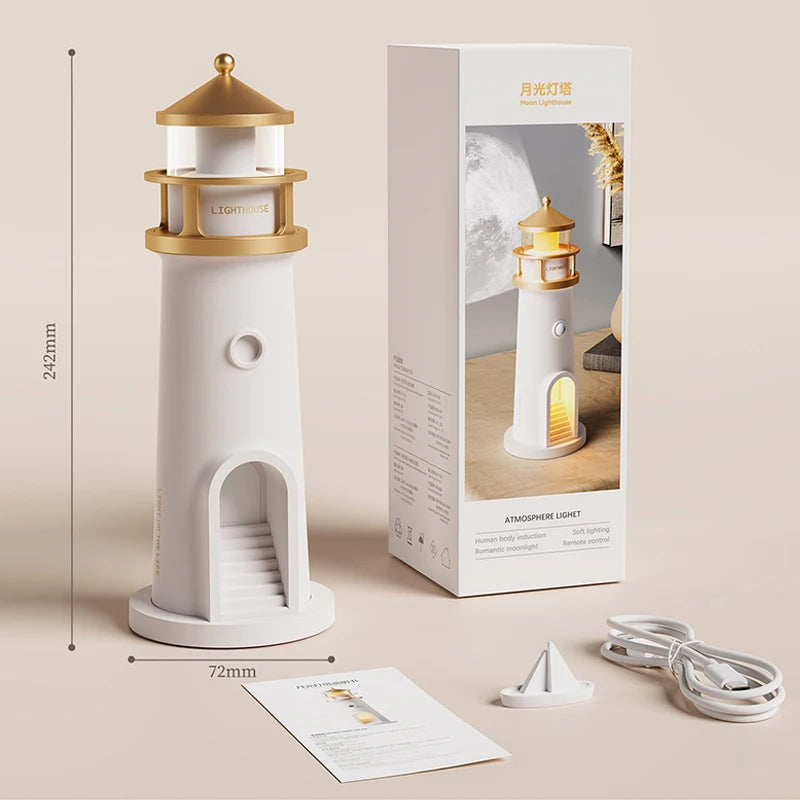 LitEgant Lighthouse Moon Projector