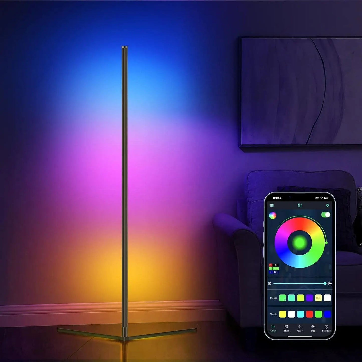 LitEgant Led Floor Corner Lamp