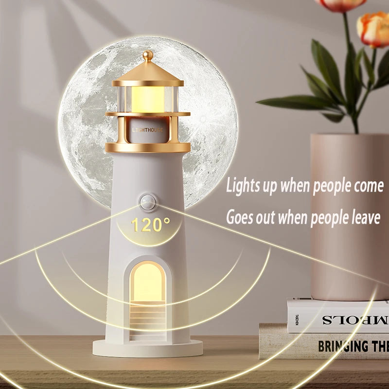 LitEgant Lighthouse Moon Projector