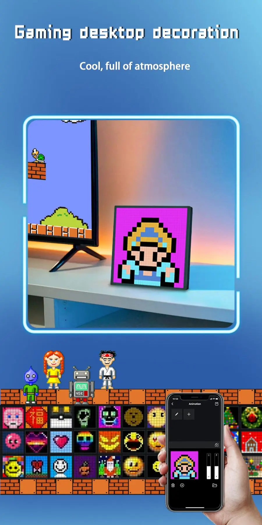 LED Pixel Matrix Bluetooth Smart Display