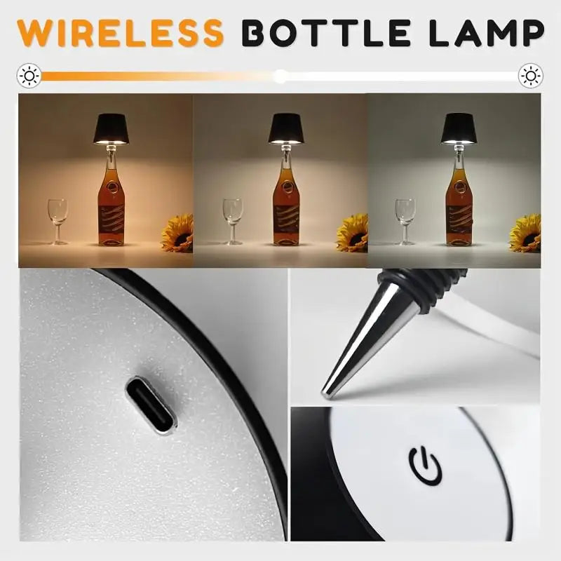 Bottle Stopper LED Table Lamp