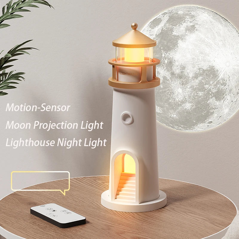 LitEgant Lighthouse Moon Projector